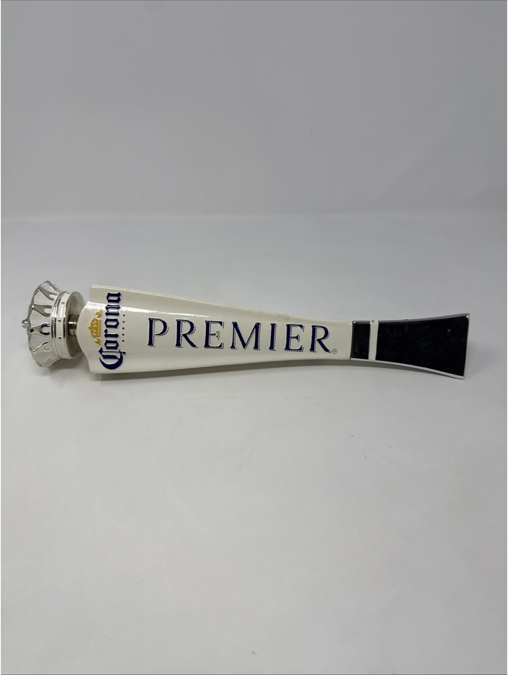 Corona Premier Draft Faucet Beer Tap Handle/Knob White Crown Top Breweriana